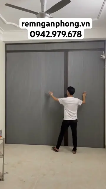Rèm tổ ong ngăn phòng cánh lệch
