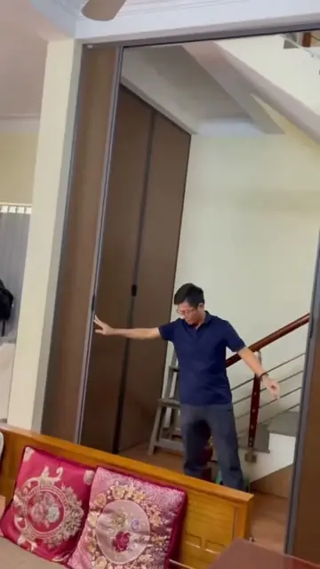Rèm tổ ong ngăn phòng màu nâu